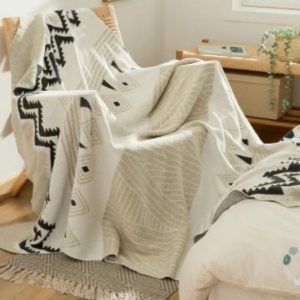 Boho abstract blanket