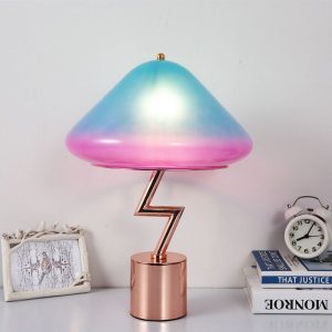 Double colored mushroom head lamp